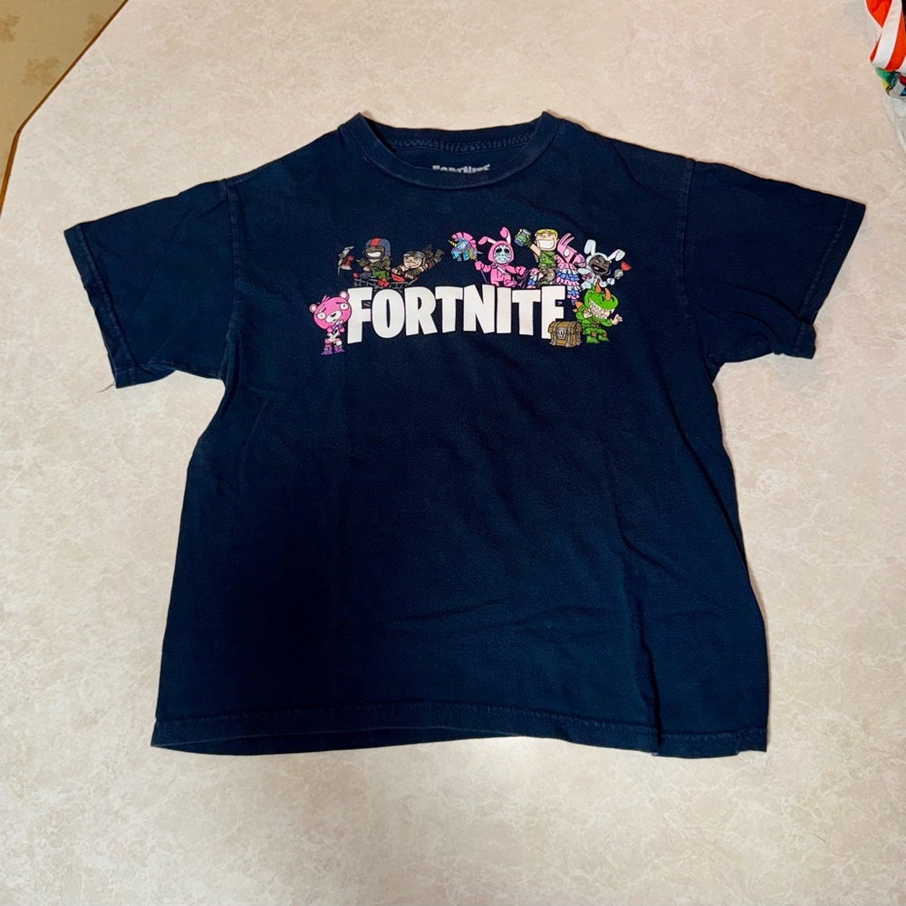 Fortnite Kids Dark Blue Character Tee
